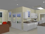 Kitchen rendering in Chief Architect